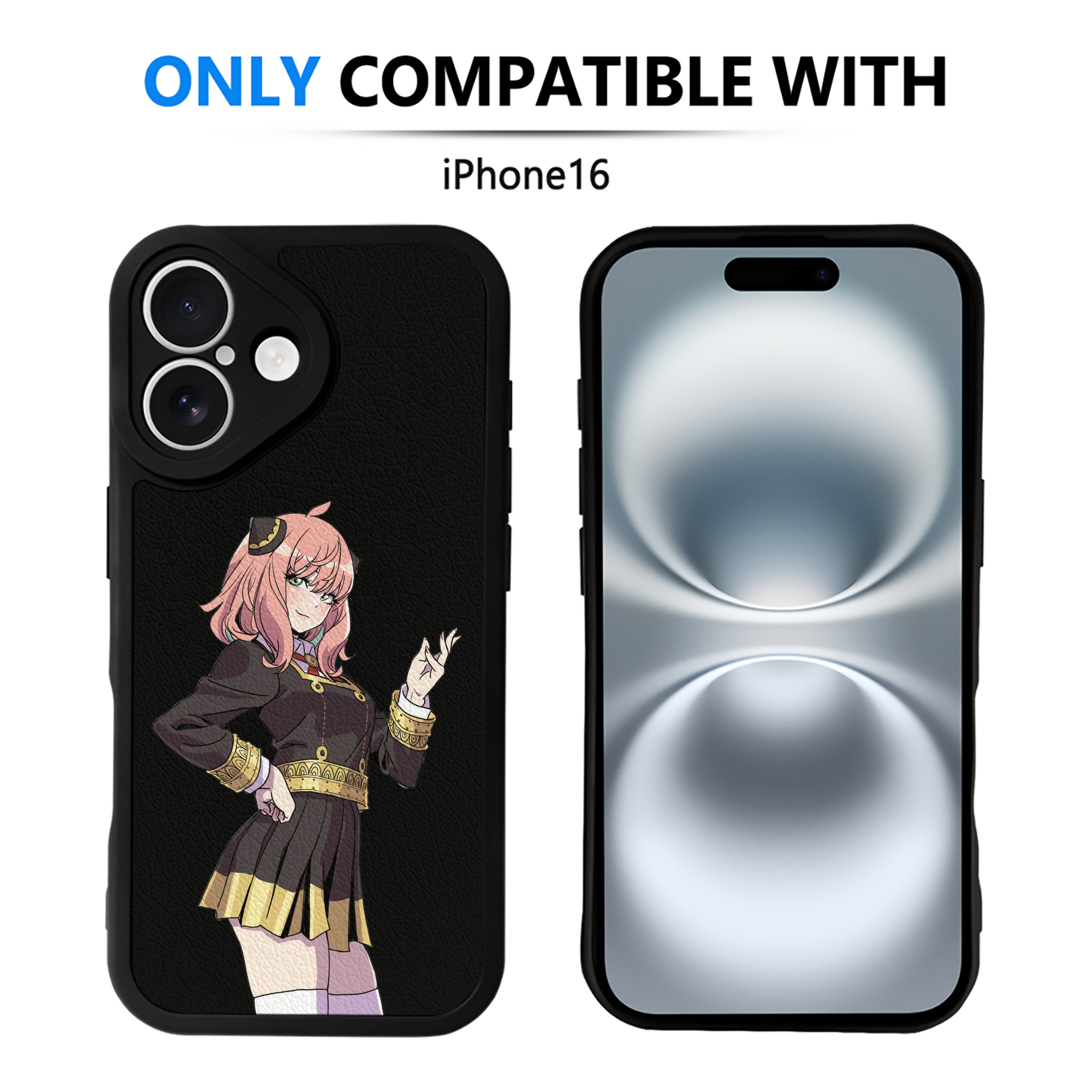 （画像用） SPY×FAMILY间谍家家酒 【iPhone 16シリーズ対応】シリコンスマホケース（レザー調） 材質：シリコン